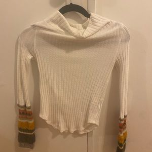 Free people knit cowl neck